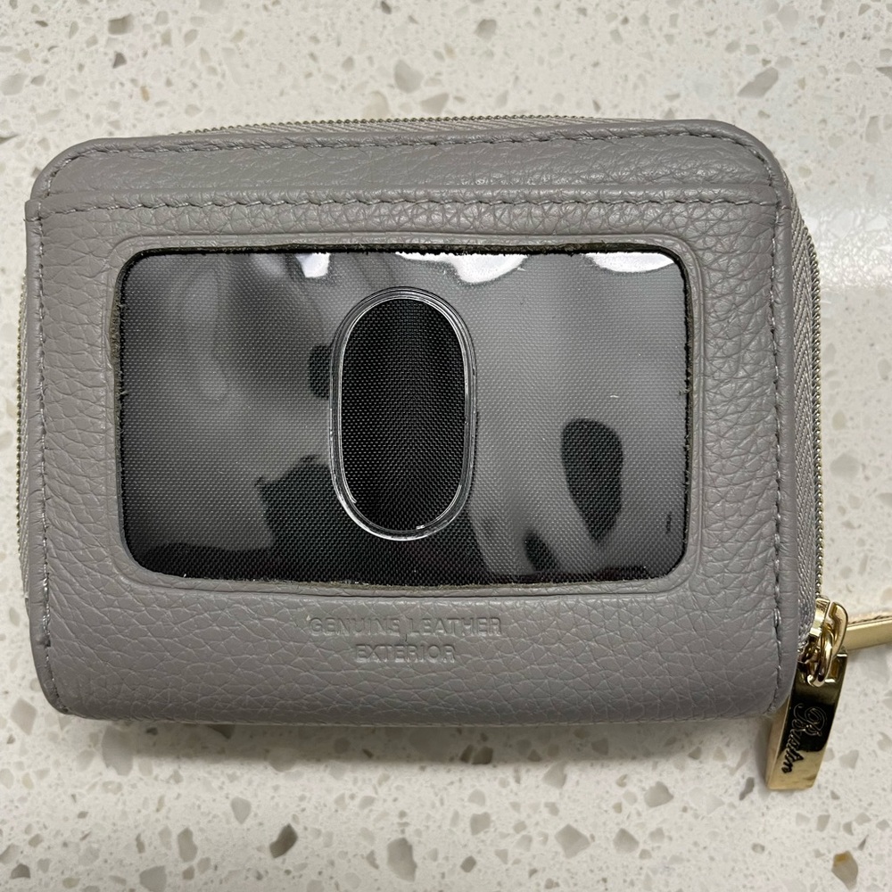 Grey Leather Wallet